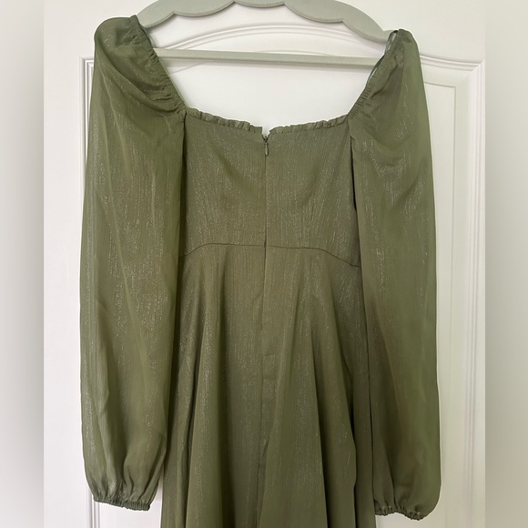 Women’s Side Slit Ruffle Trim Dress 👗 - Picture 6 of 11